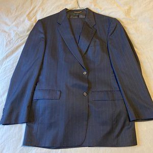 Hart Schaffner & Marx - Gold Trumpeter - Pinstriped Black - 2 Button